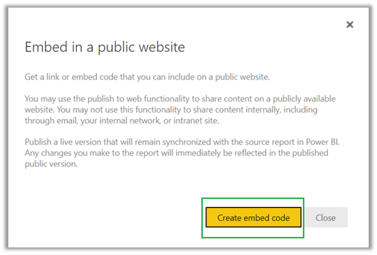 Embed Public Website