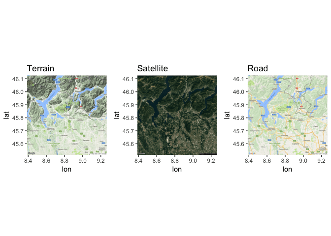 Google map types