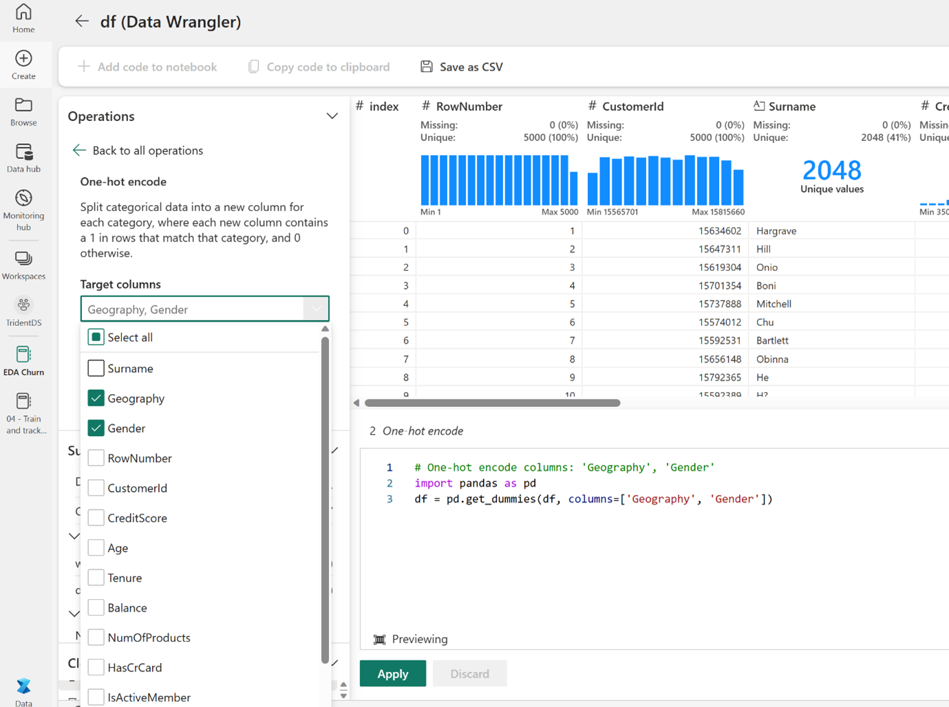 Feature Engineering - Microsoft Fabric
