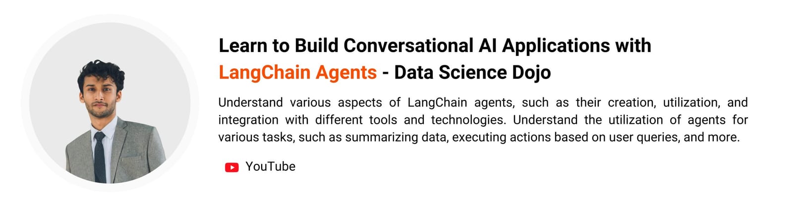 Build LLM Applications with LangChain agents