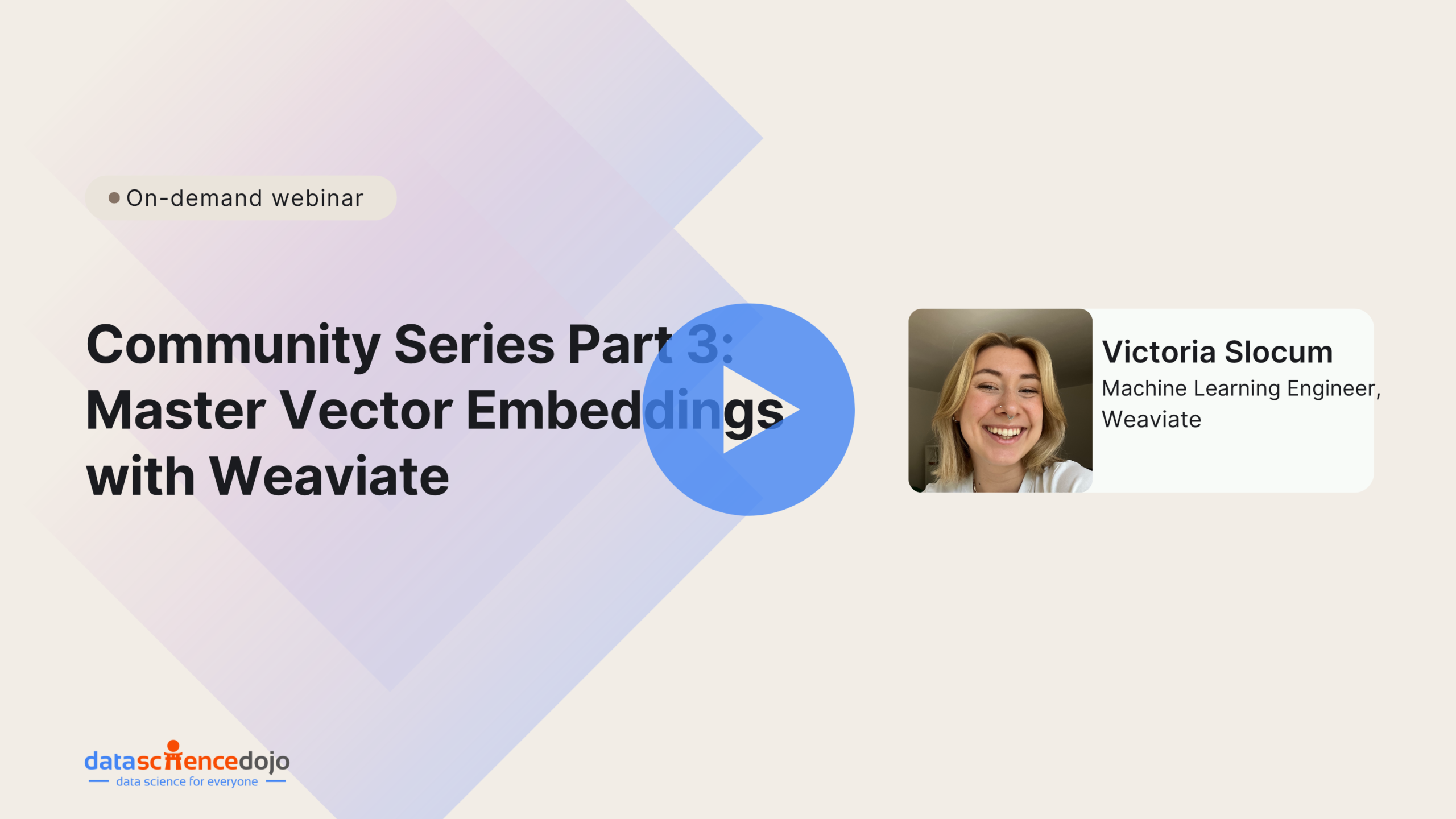 Part 3: Challenges of industry AI/ML applications | master vector embeddings with weaviate
