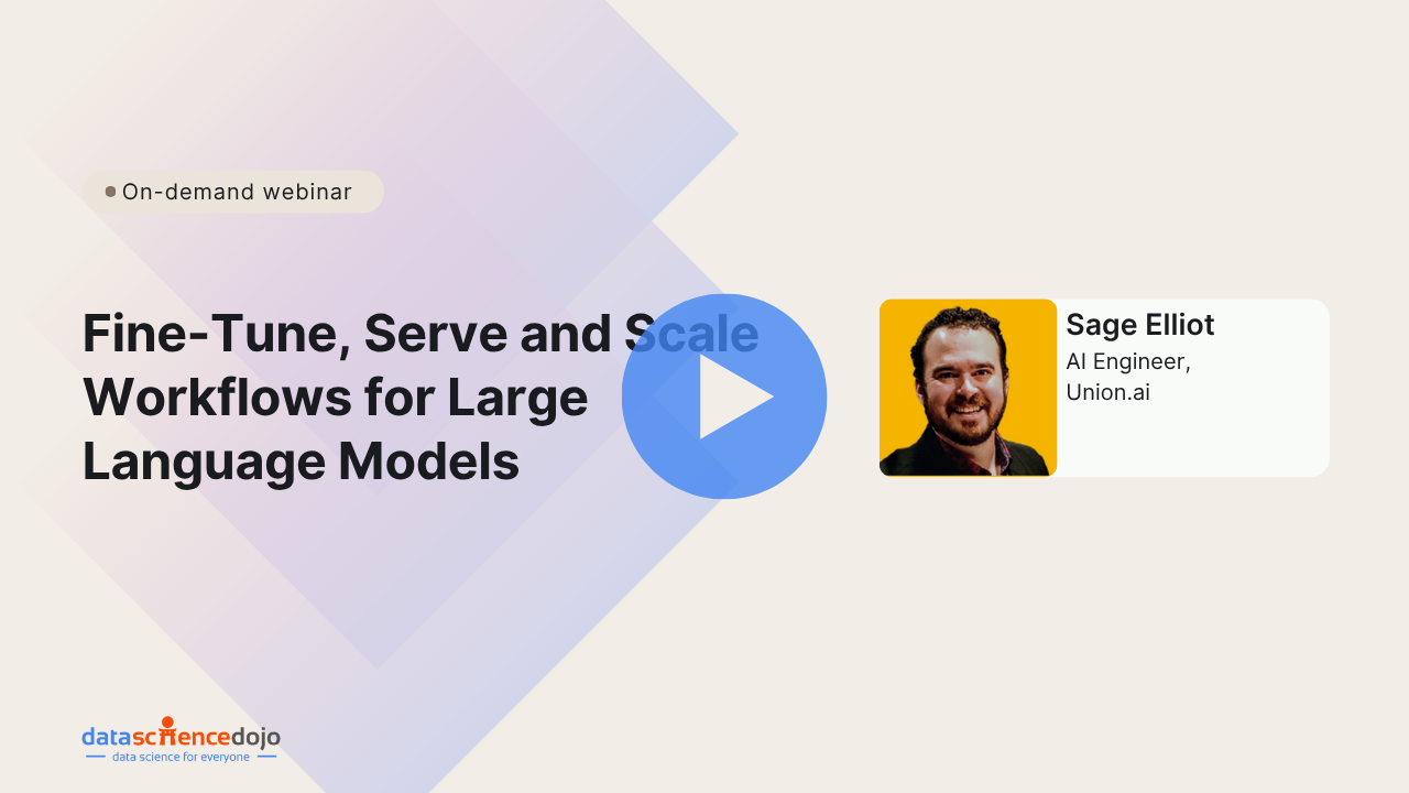 Fine-tune, serve and scale workflows for large language models