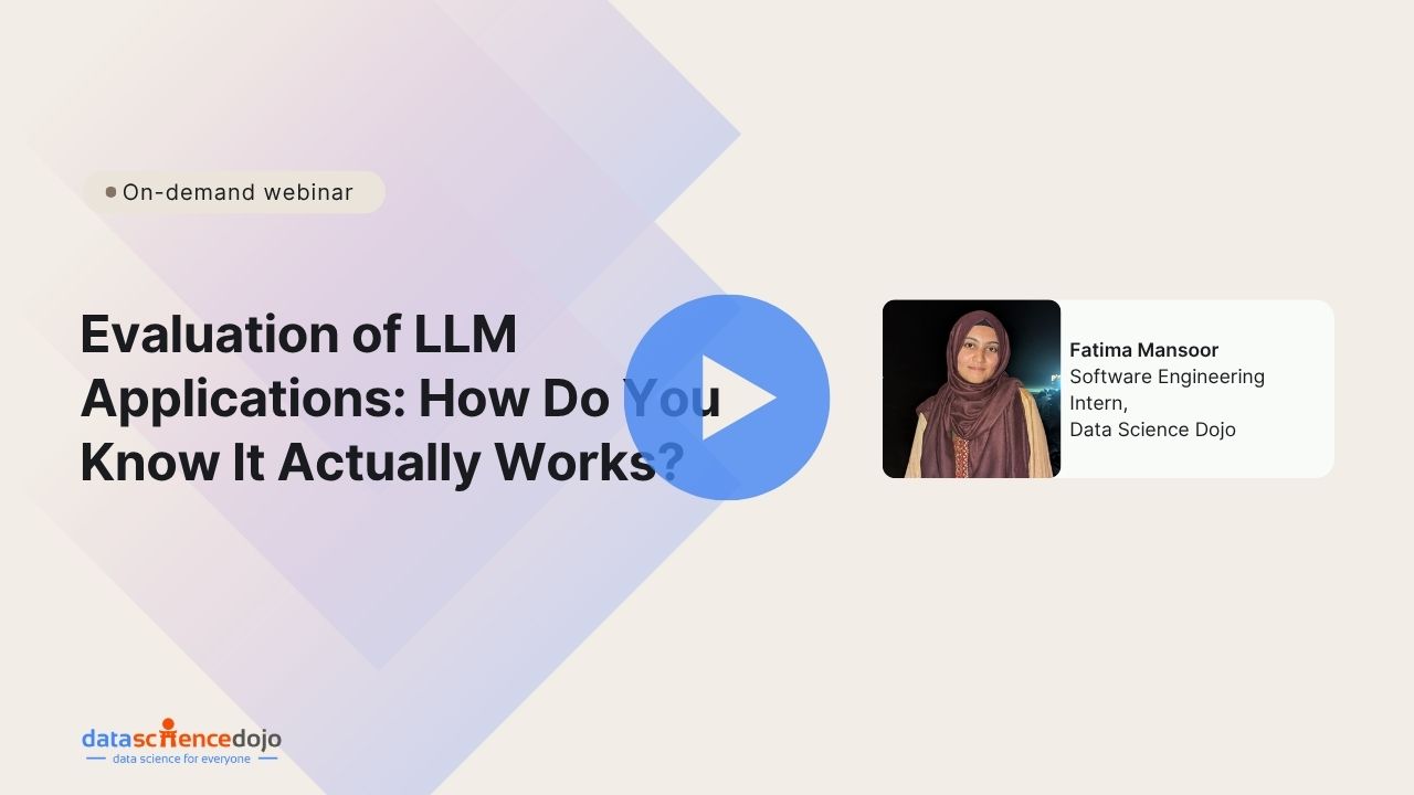 Evaluation of LLM applications: How do you know it actually works?
