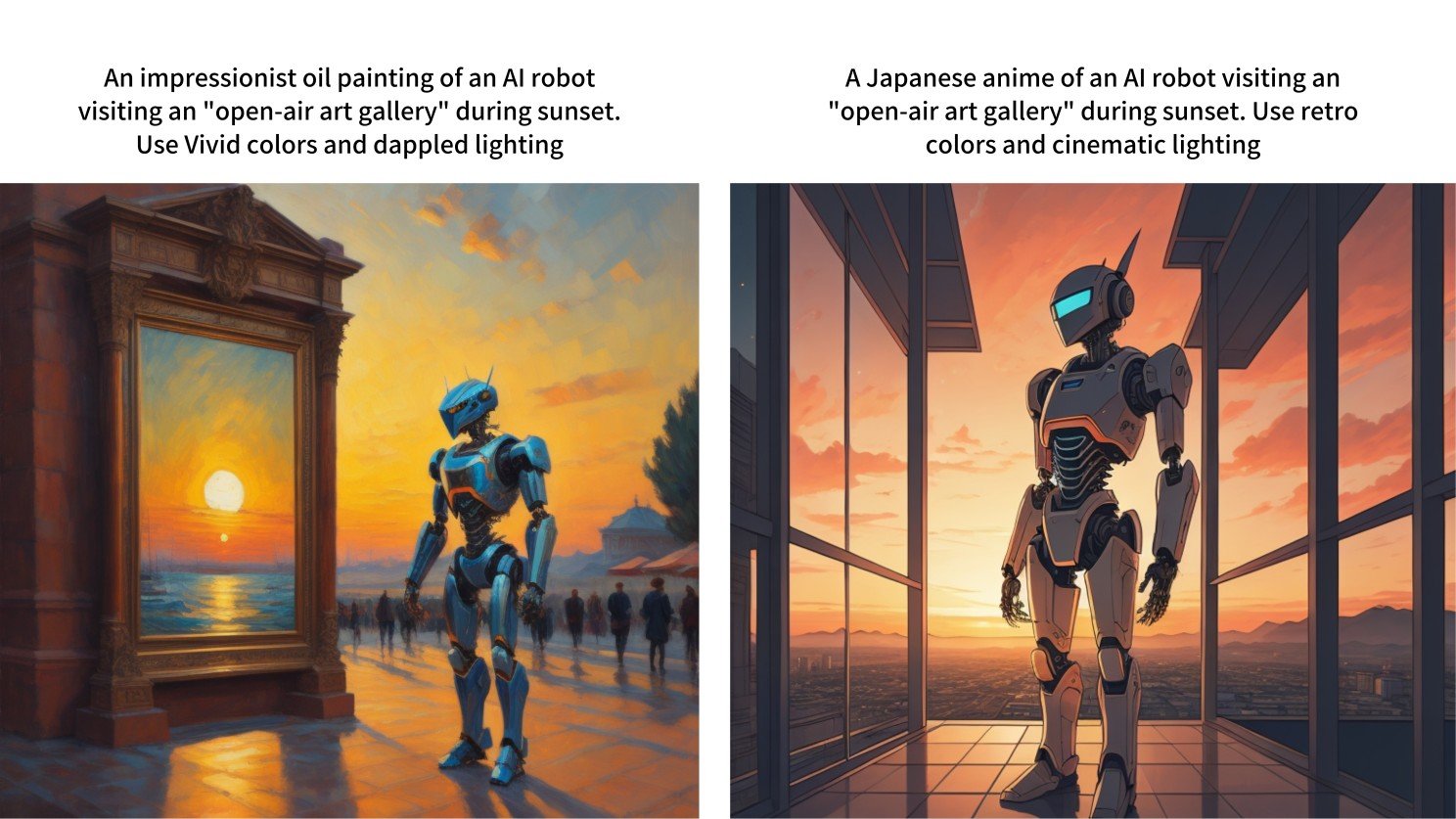 How change in prompt affects output.