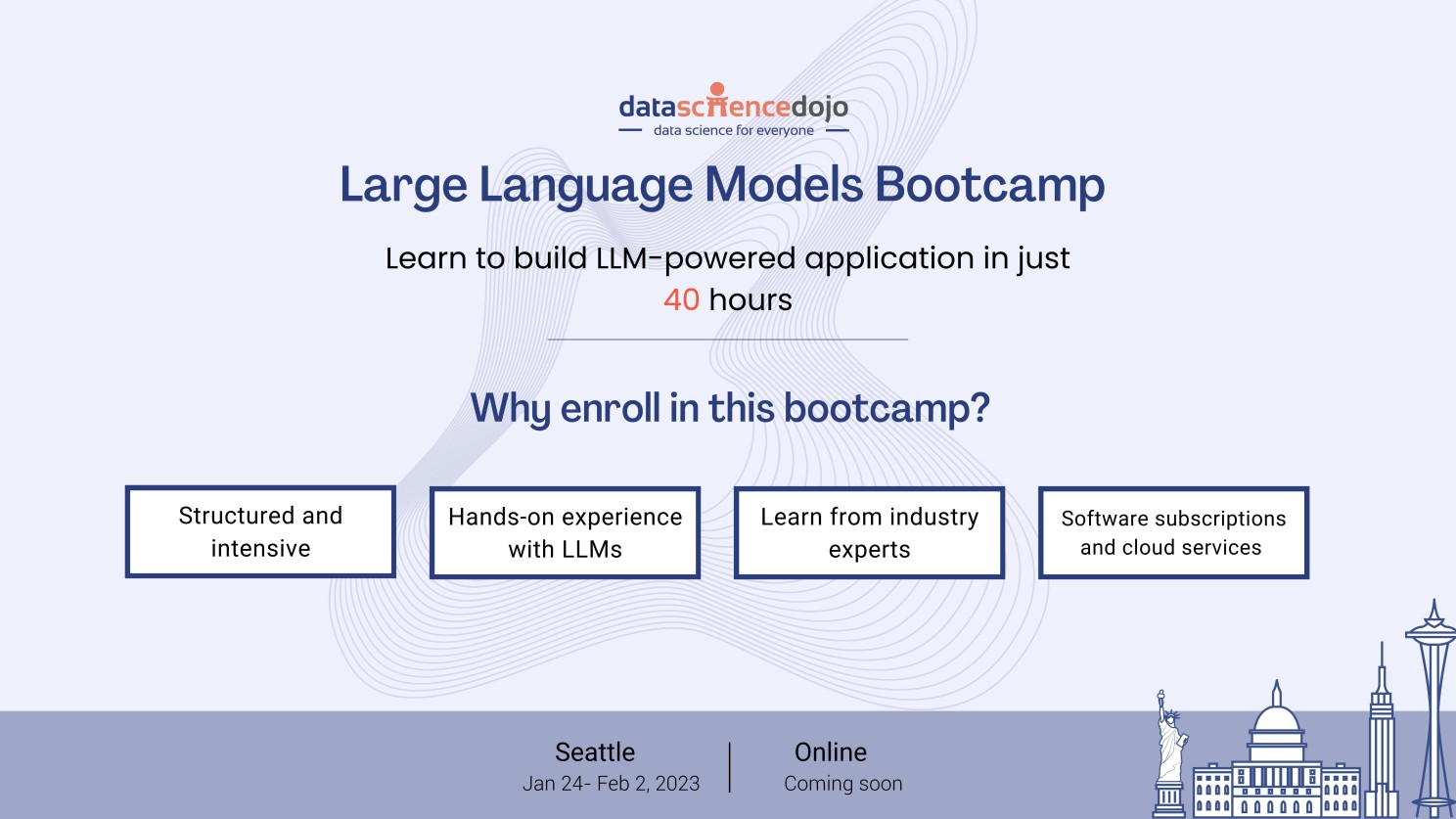 Large Language Models Bootcamp | Data Science Dojo