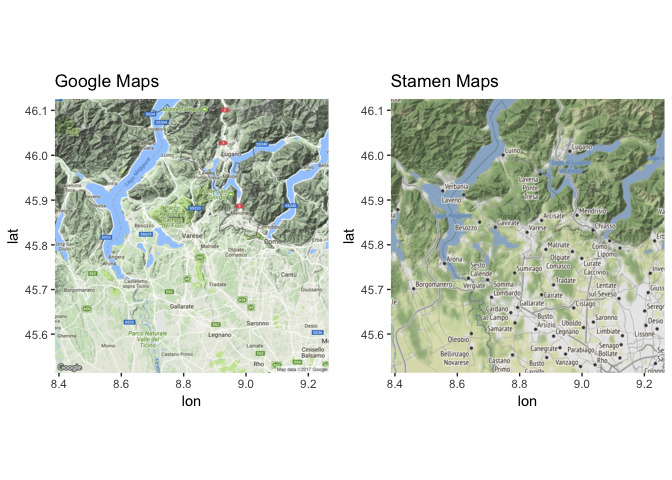 Google map - Stamen map