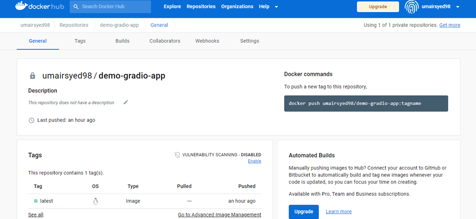 Web App for Gradio Step 10B