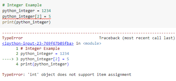 Immutable Objects Code 3