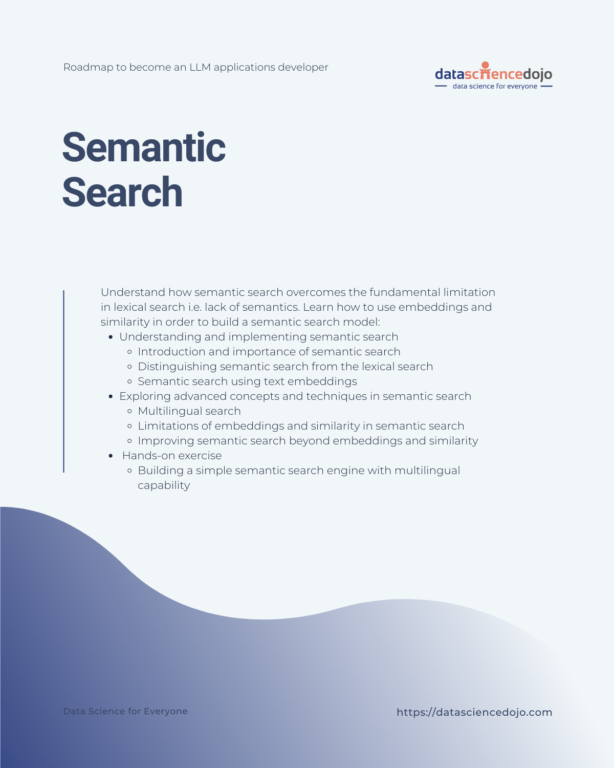 Semantic search - LLM Bootcamp Data Science Dojo