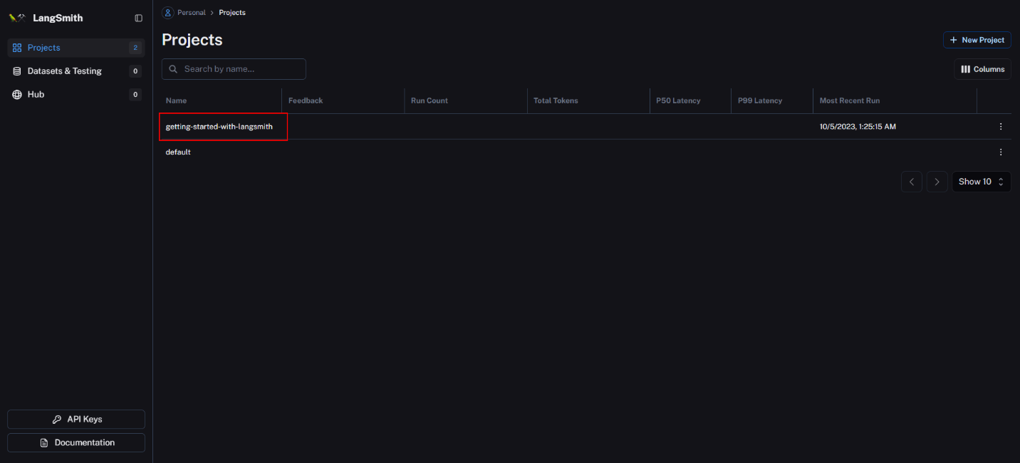 Getting started with LangSmith 3