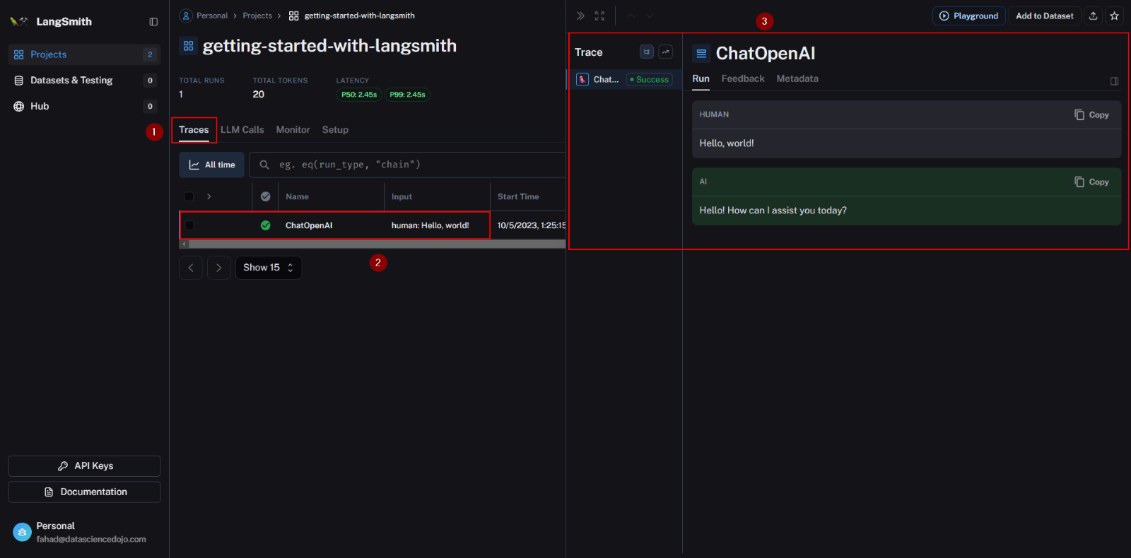 Getting started with LangSmith 4