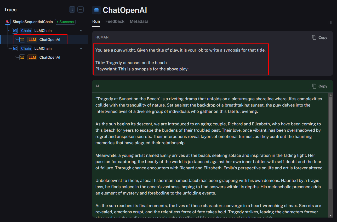LangSmith - ChatOpenAI 7