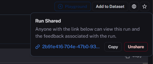 LangSmith Run shared 11