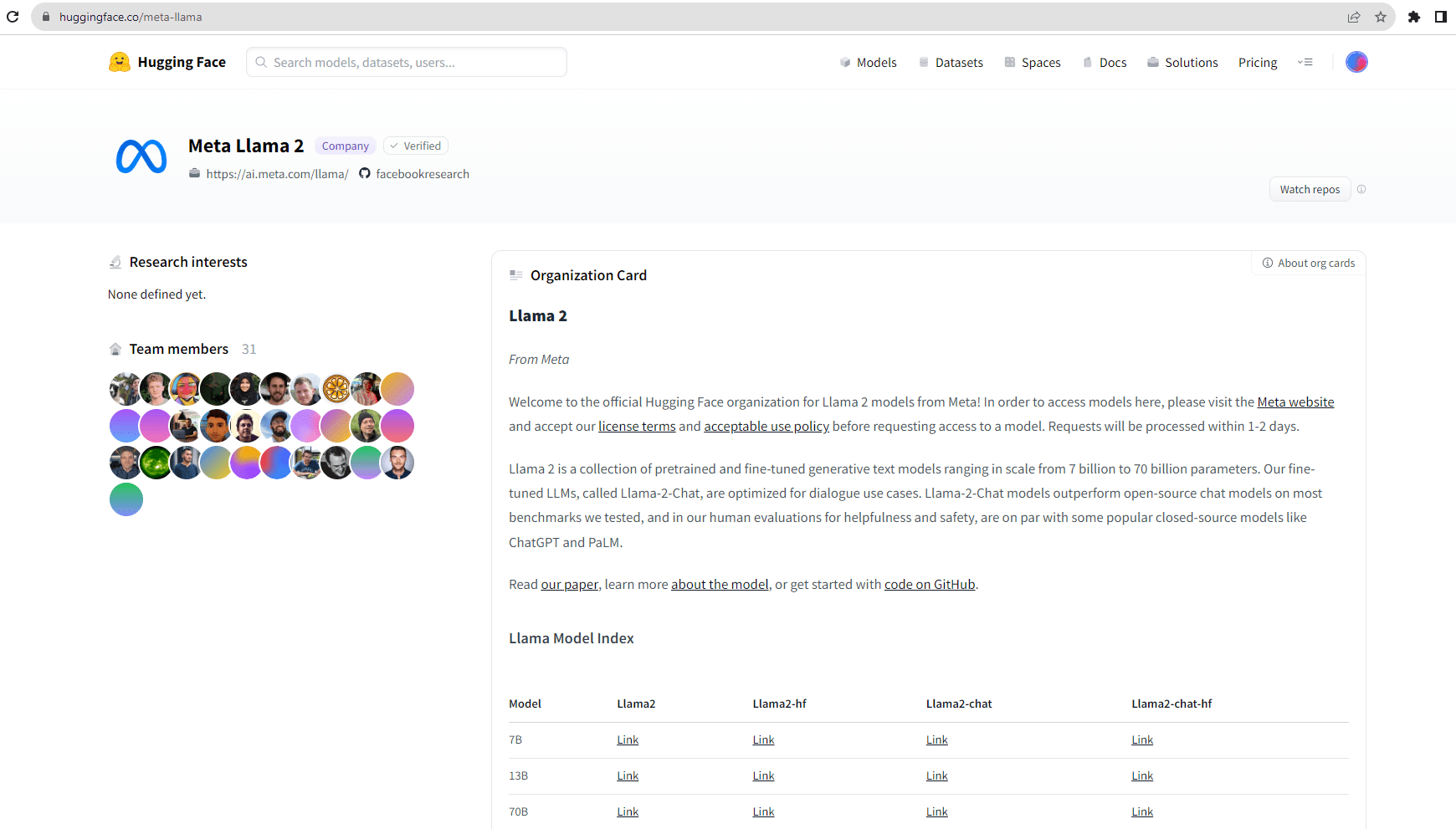 Meta_Llama2_Organization_HuggingFace