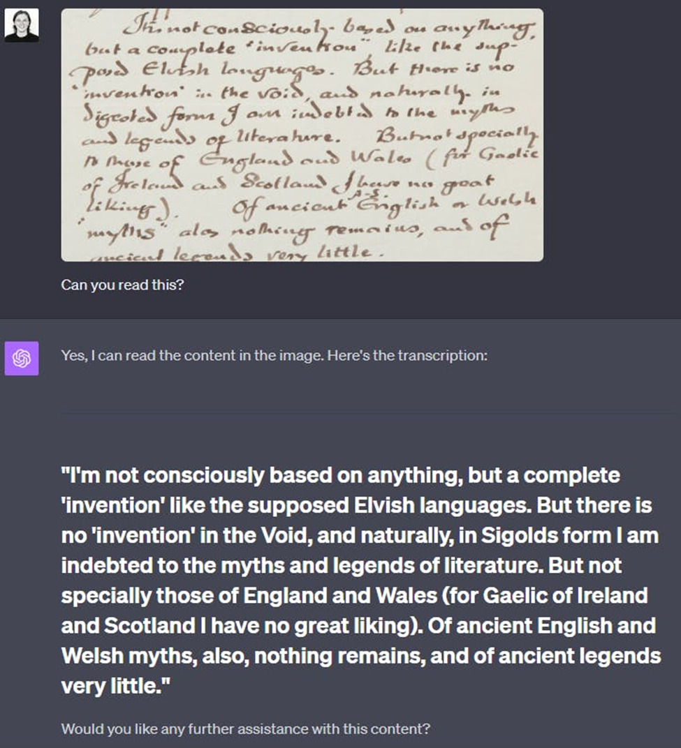 text transcription gpt 4