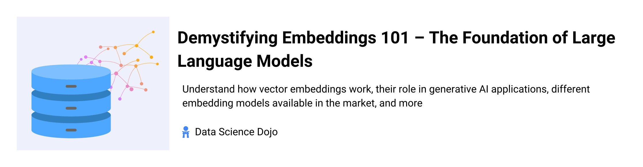 Introduction to vector embeddings