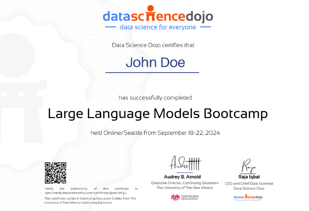LLM Bootcamp | Data Science Dojo