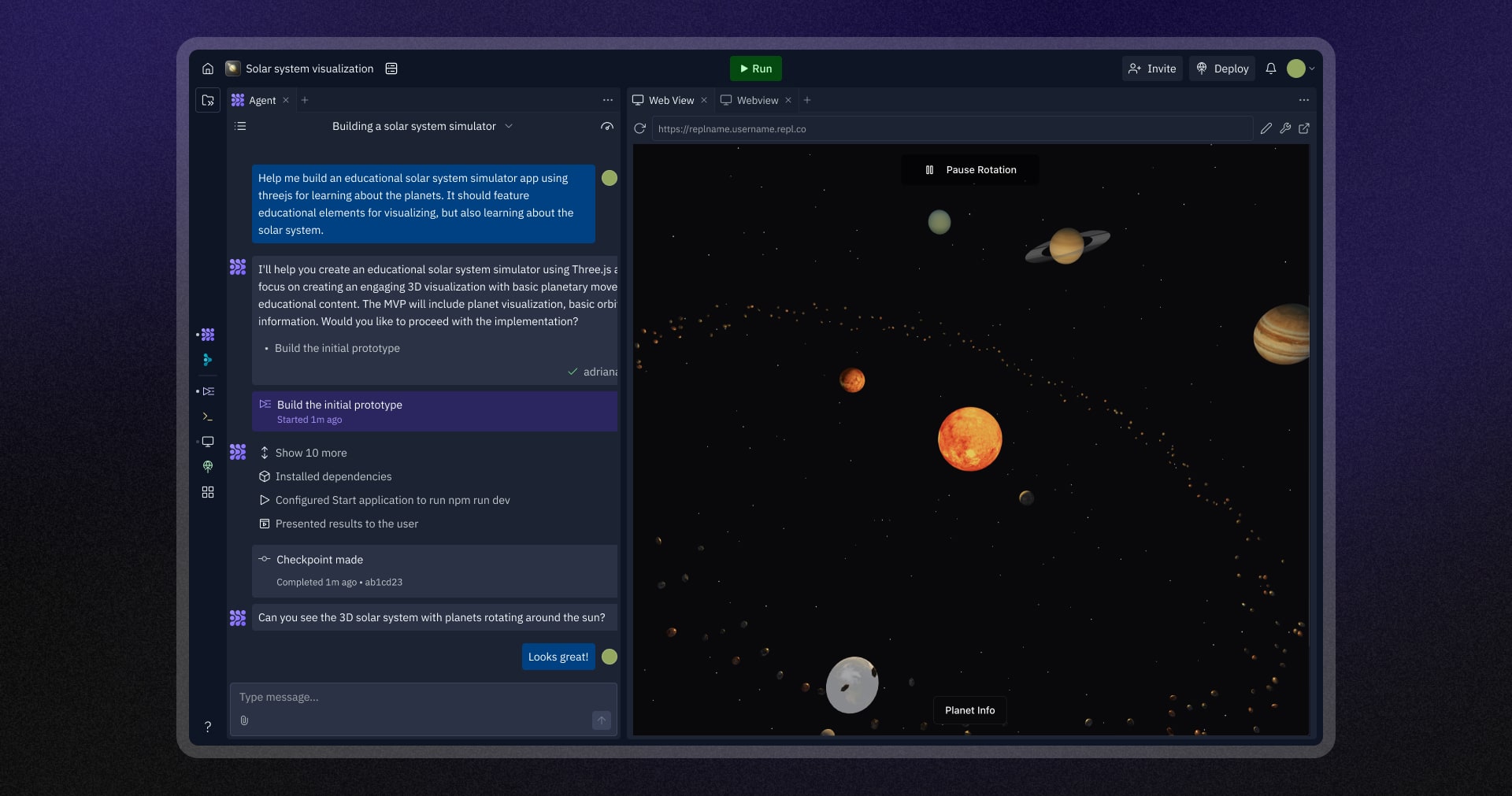 Top vibe coding framework - Replit