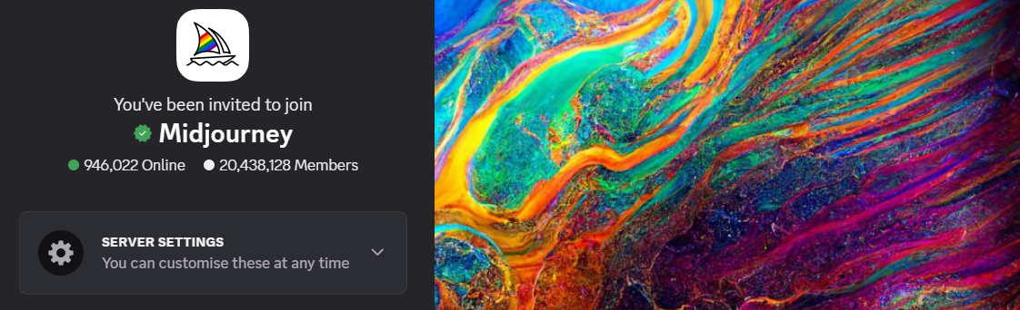 AI Discord Server - Midjourney