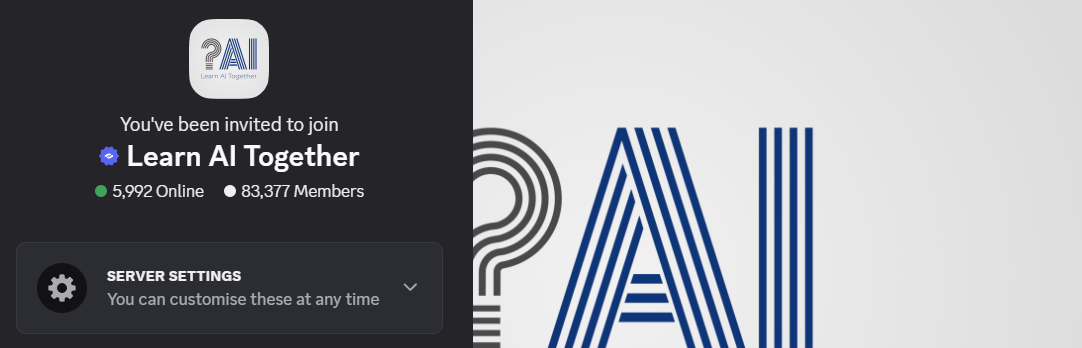 AI Discord Server - Learn Ai Together