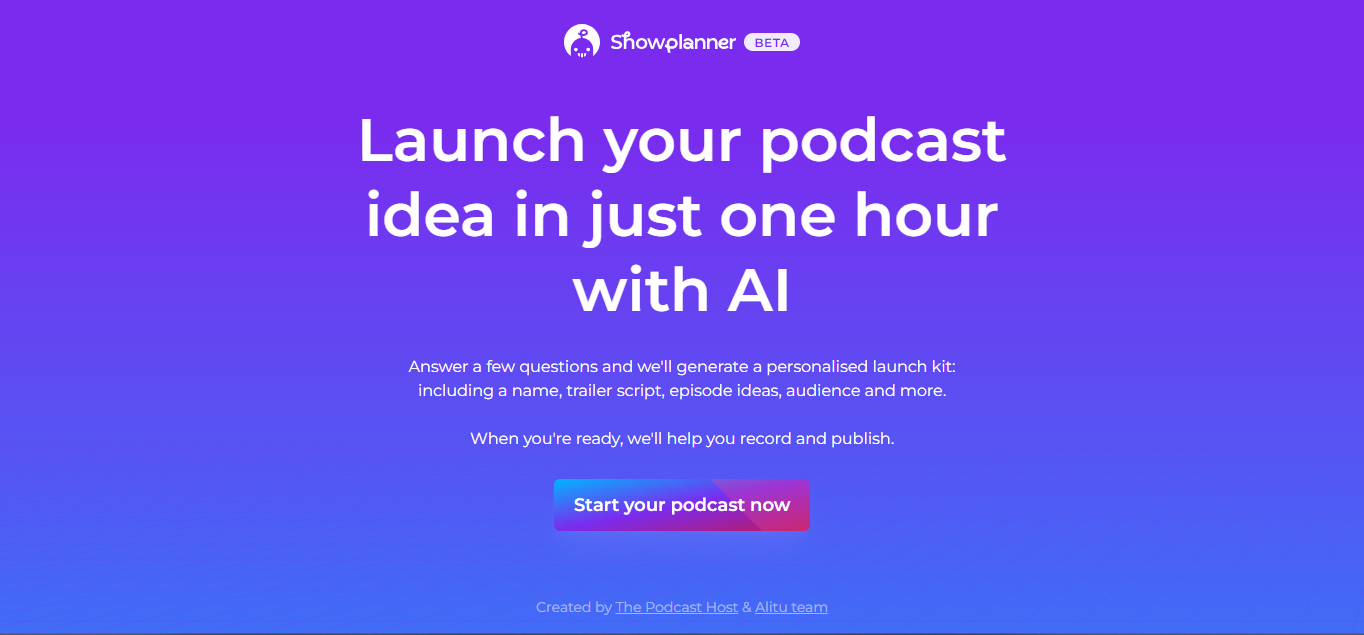 AI tools for podcasters - Alitu