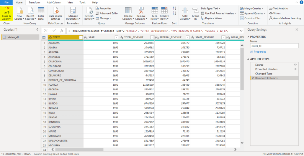 Data Visualization: Explore Education Data with Power BI