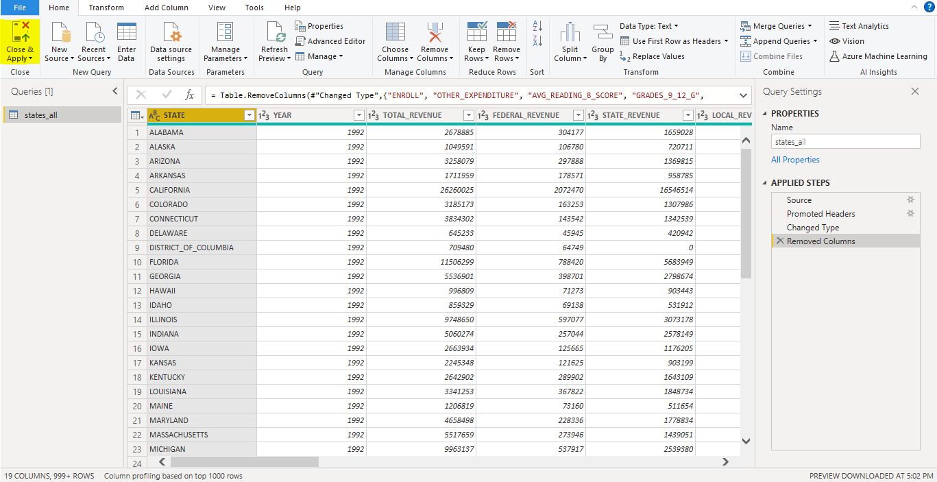 Column - Power BI