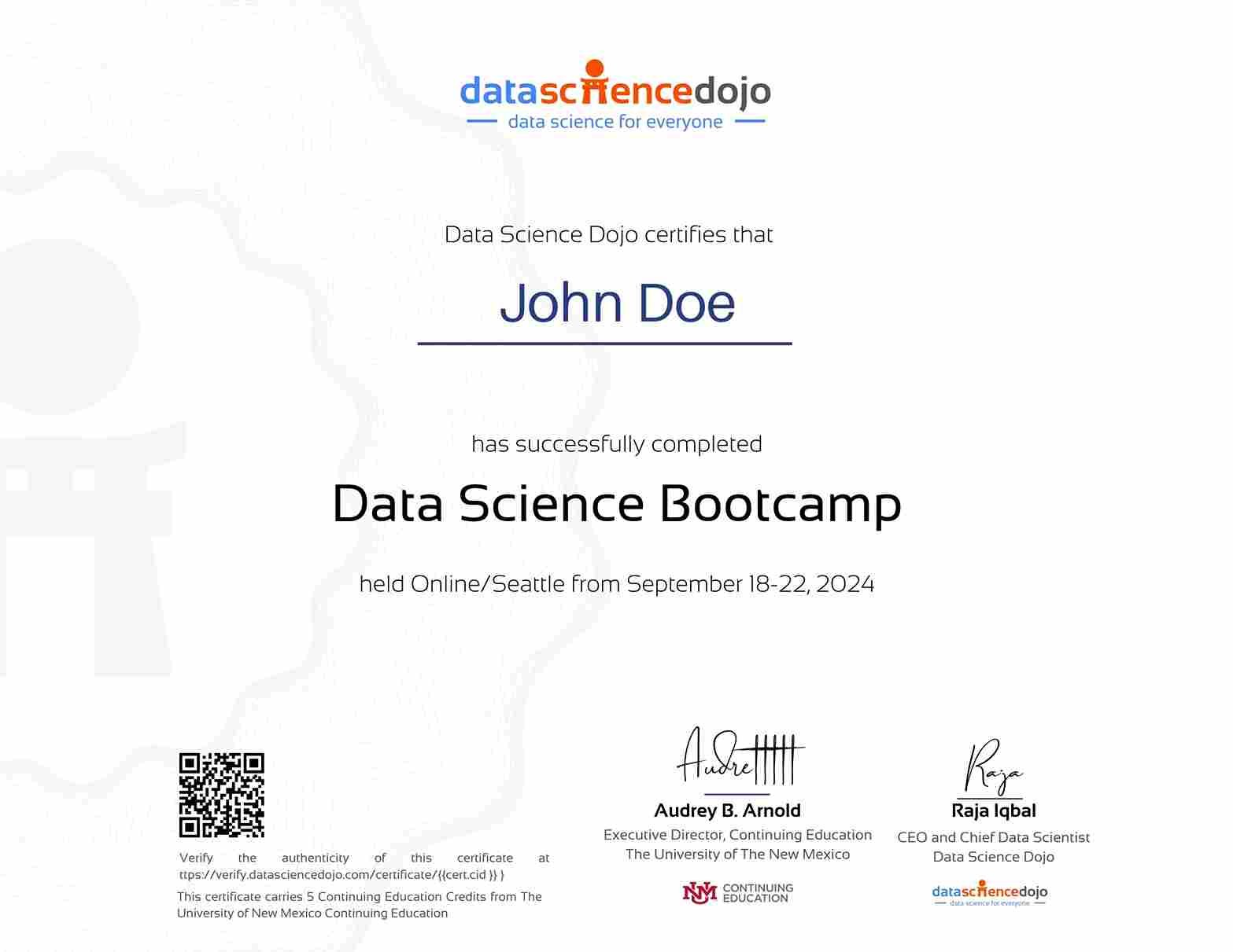Data Science Bootcamp Certificate | Data Science Dojo
