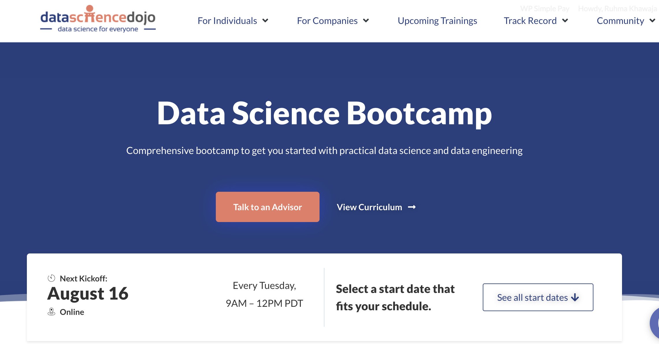 Data Science Dojo Bootcamp