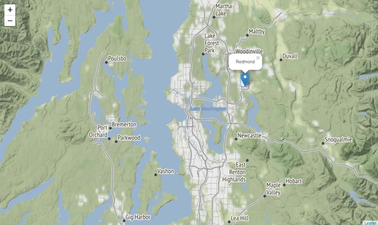 Folium Seattle map