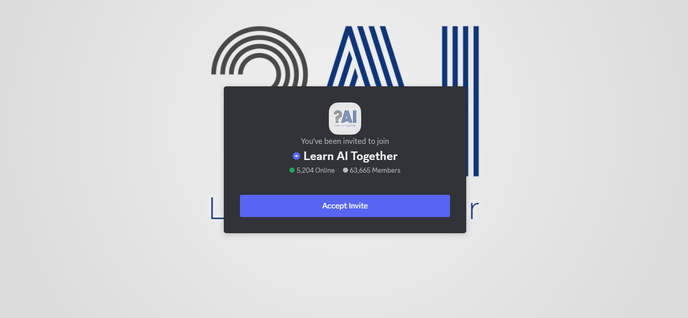 Learn AI Together - AI Discord Channels