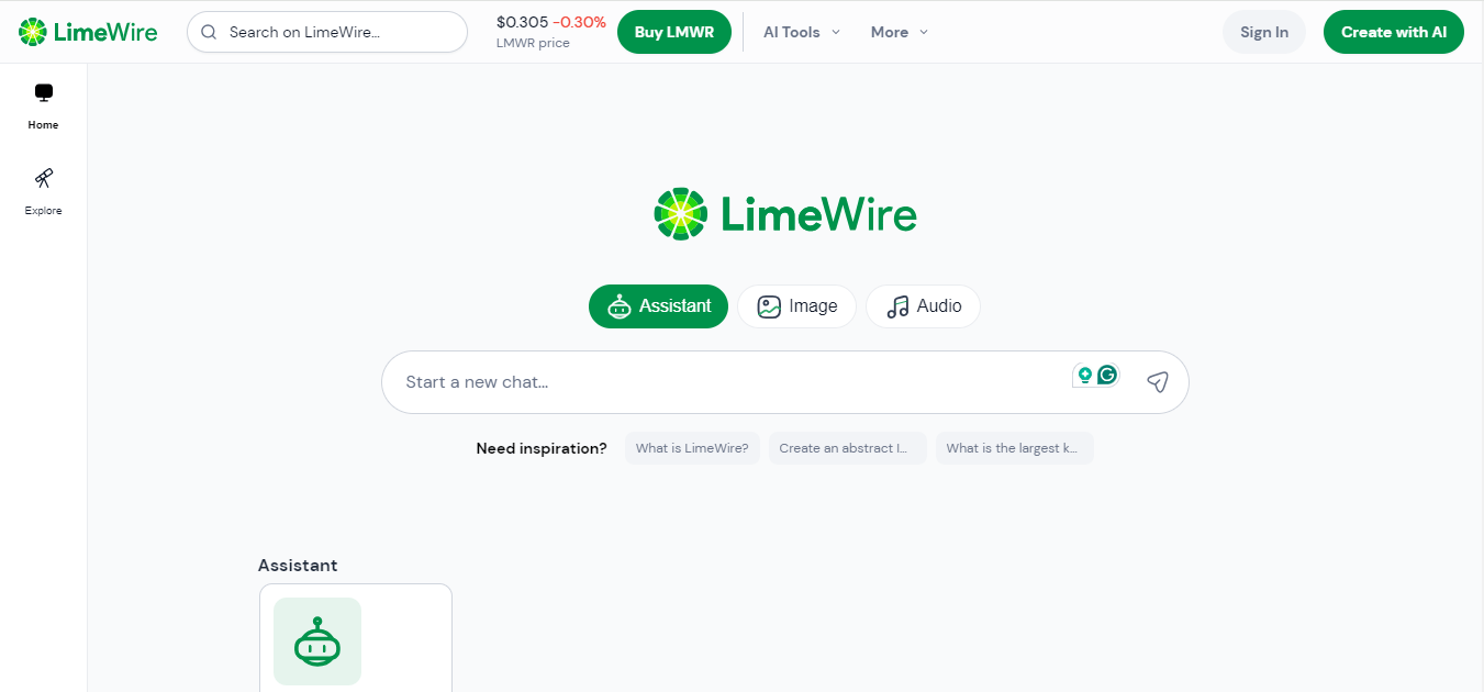 LimeWire - AI Discord Channels