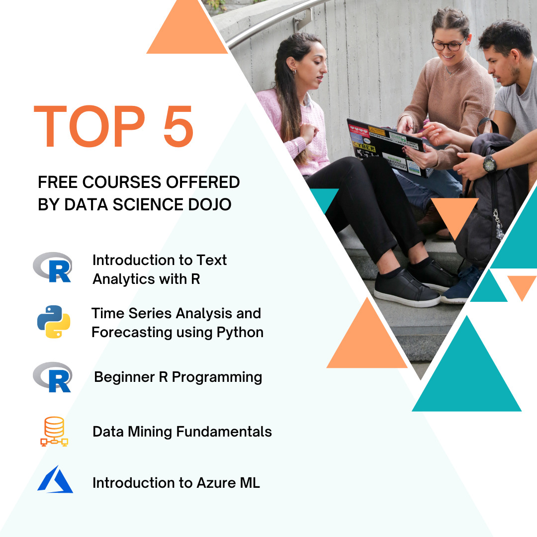 free courses by data science dojo