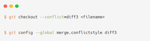 Resolving merge conflicts