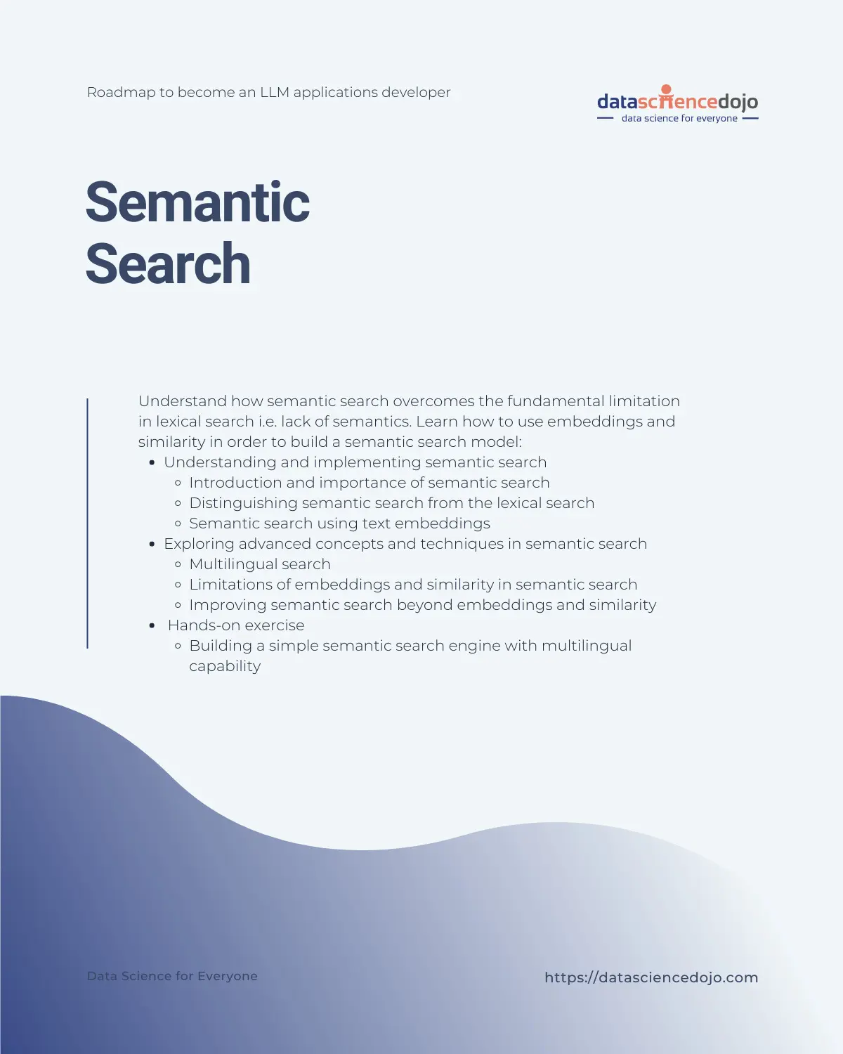 Semantic search - LLM Bootcamp Data Science Dojo
