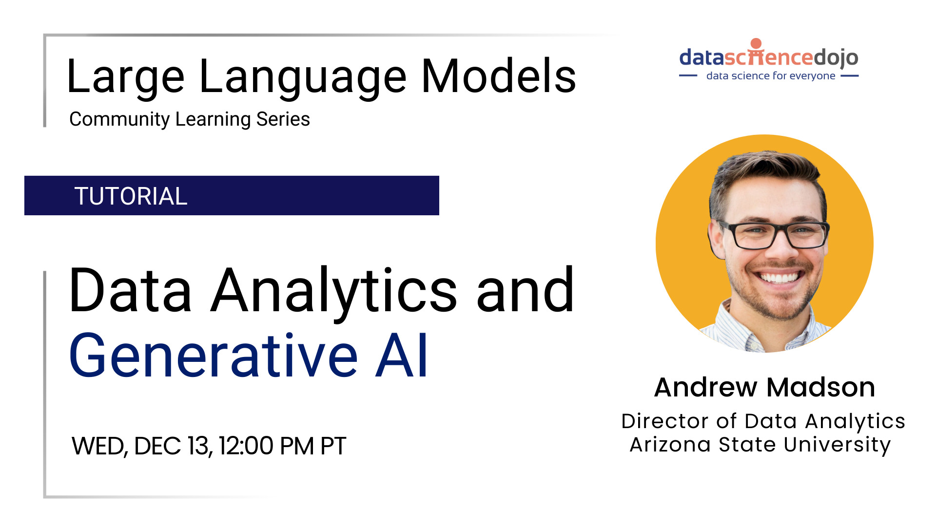 Data Analytics And Generative AI | Data Science Dojo