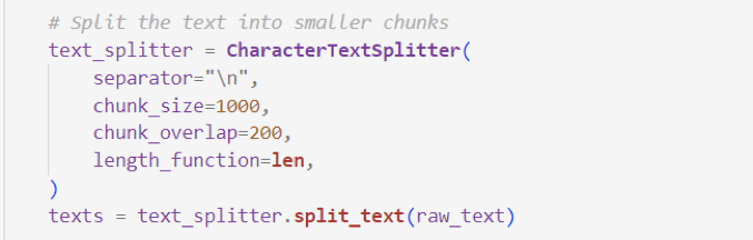 Text Splitting 