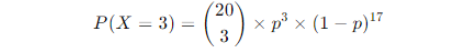 detailed example - calculate probability - binomial distribution