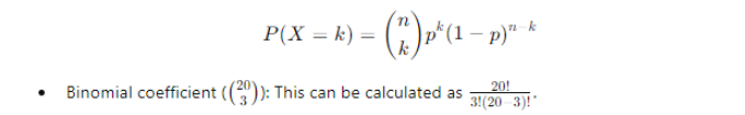 detailed example - formula - binomial distribution