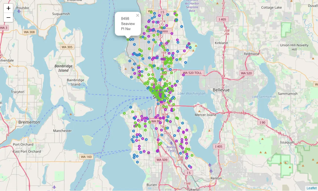 Seattle emergency map