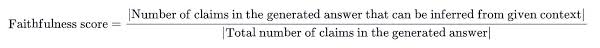 measuring faithfulness for LLM Evaluation