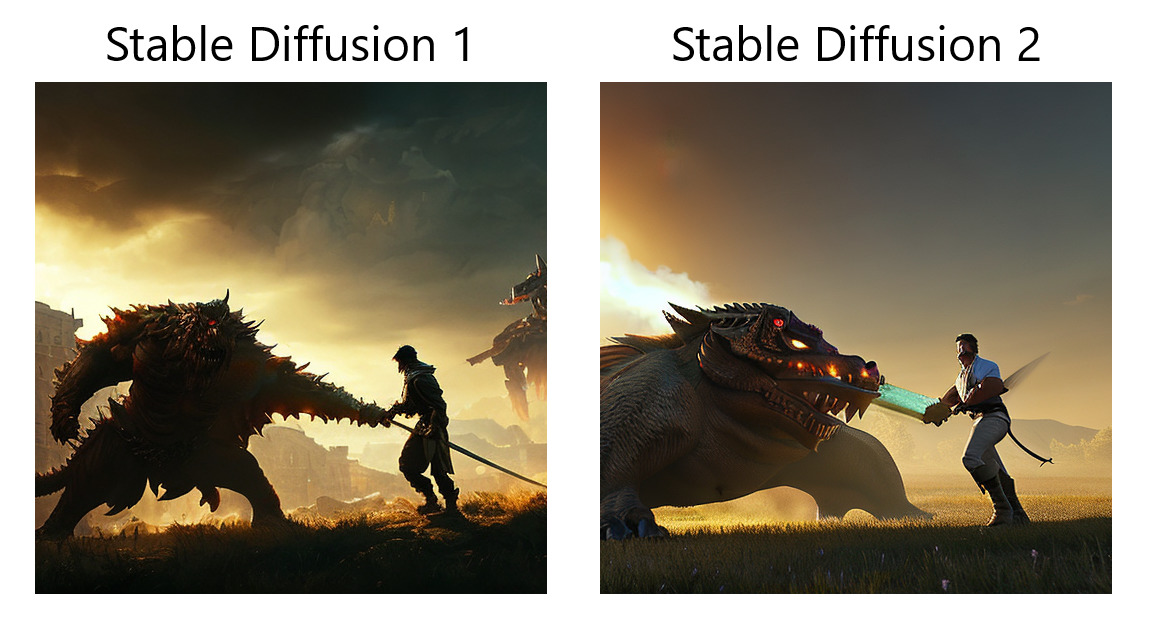 stable diffusion 1 vs stable diffusion 2