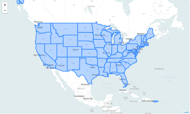 USA map